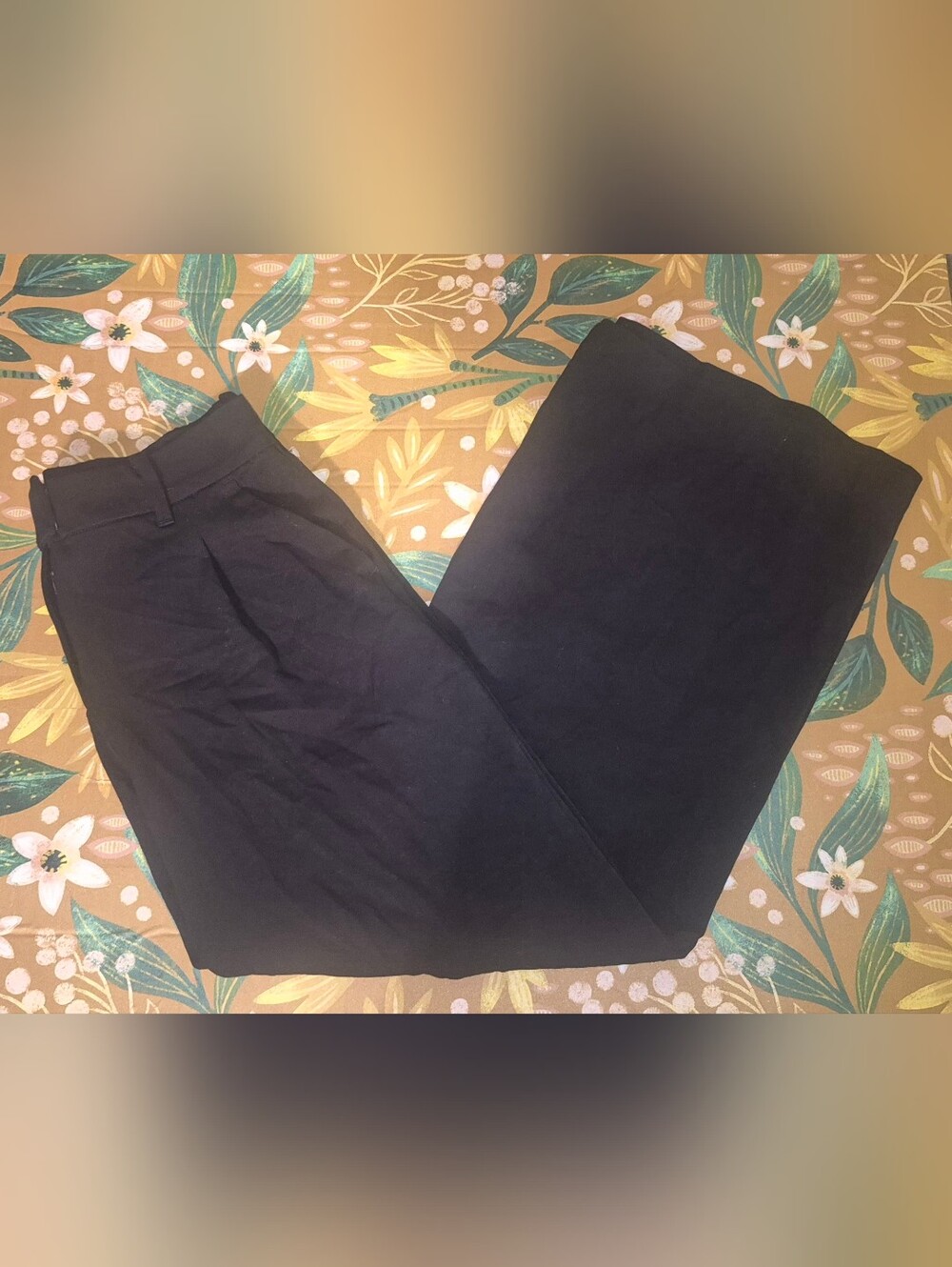 American Eagle Black Wide Leg Trousers